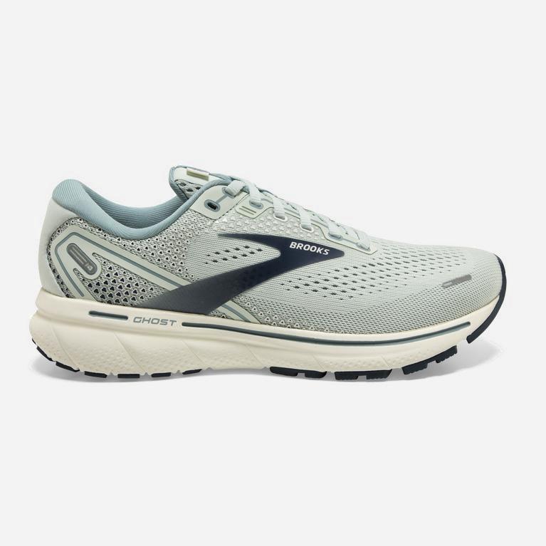 Brooks Women's Ghost 14 Cushioned Road Running Shoes Singapore - Mint Aqua Glass/Whisper White/Navy